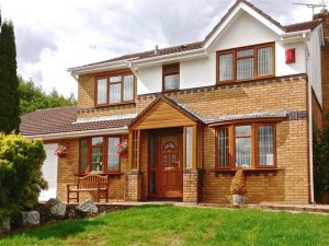 Oak effect double glazing