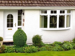 uPVC bow style windows and front door