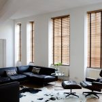 Wooden slat blinds