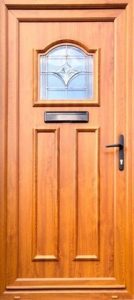 composite oak effect front door