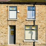 Custom uPVC windows with decorative glass