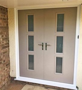 A double front door