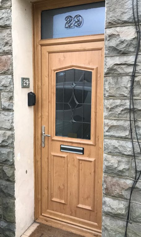 Front door in uPVC