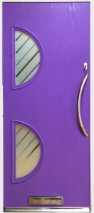 purple composite door
