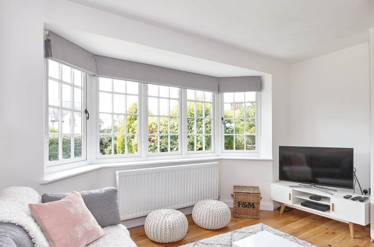 Internal view of living room with new Flush fitting windows