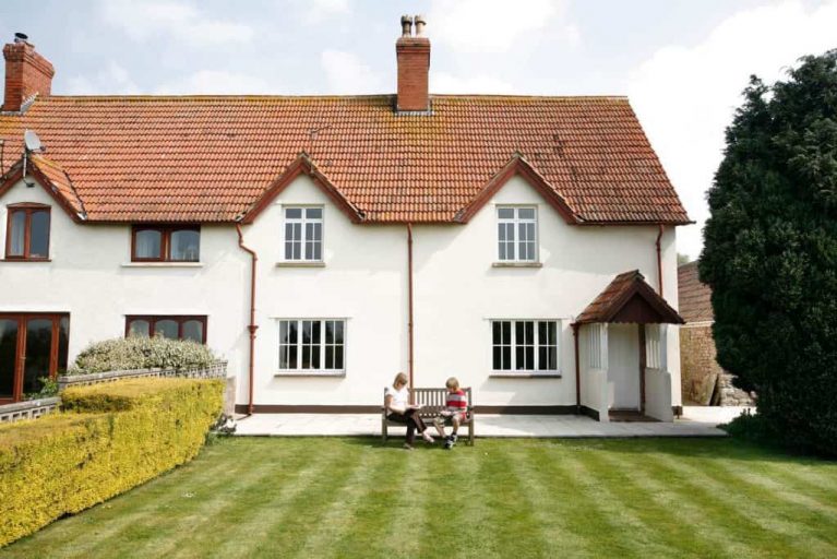 White slimline aluminium windows project