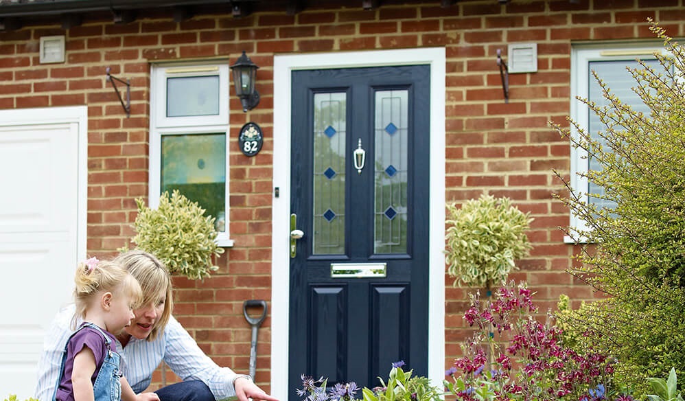 Phoenix dark blue composite door