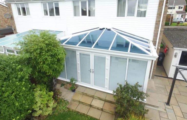uPVC conservatory with glazed roof