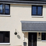 Black casement windows