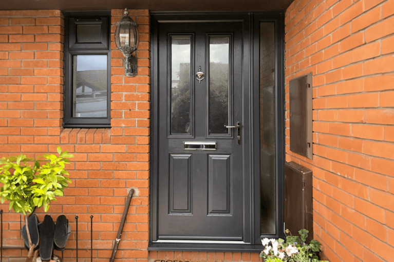 Black composite door