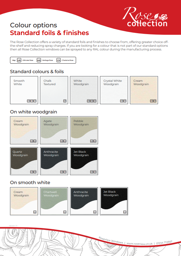 Ultimate Rose Colours & Finishes cover