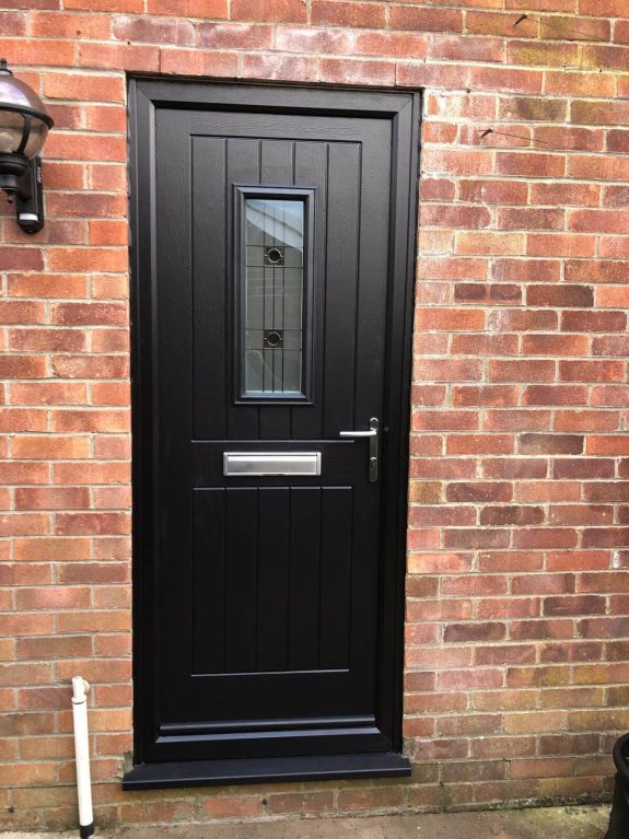 Endurance composite door in raven black