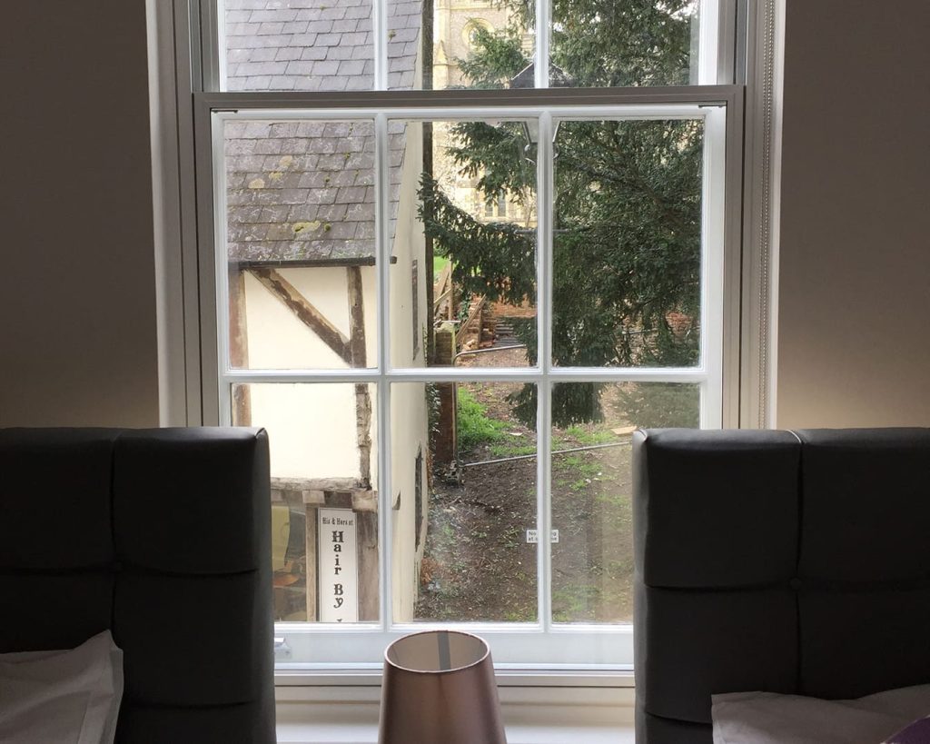 Incarnation secondary glazing interior of bedroom