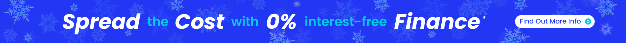 Spread the cost with 0% interest-free finance