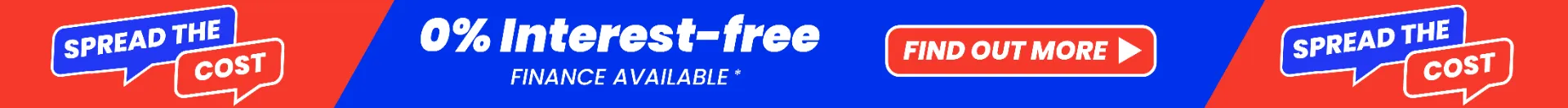 Spread the cost with 0% interest-free finance